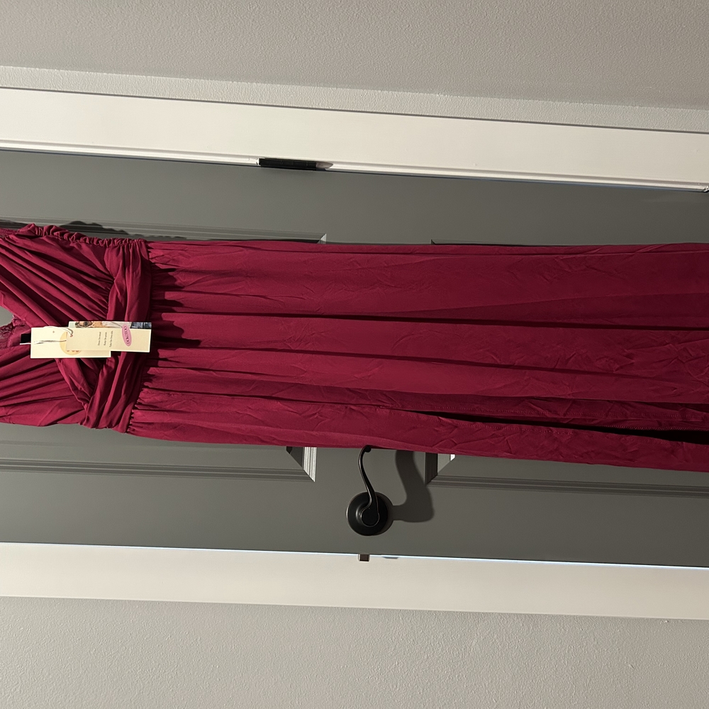 Elegant Burgundy Gown